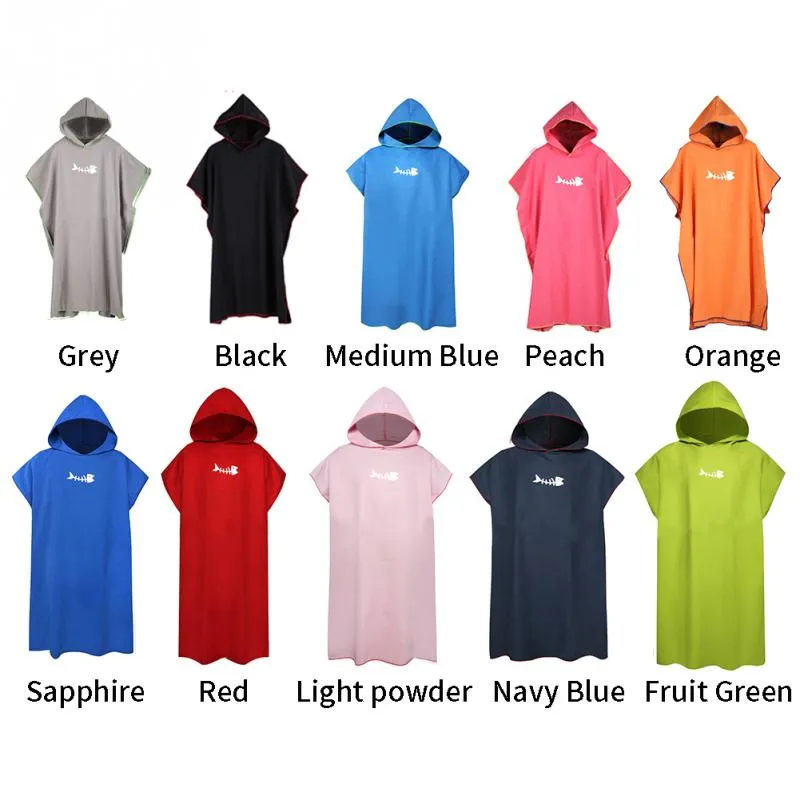 Adult Diving Suit Change Robes Poncho Quick-drying Hooded Towel Quick-drying Hooded