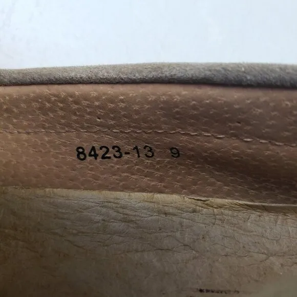 Bacco Bucci Suede Driving Loafer Mens 9 Tan Slip On Moccasin Comfort Shoe