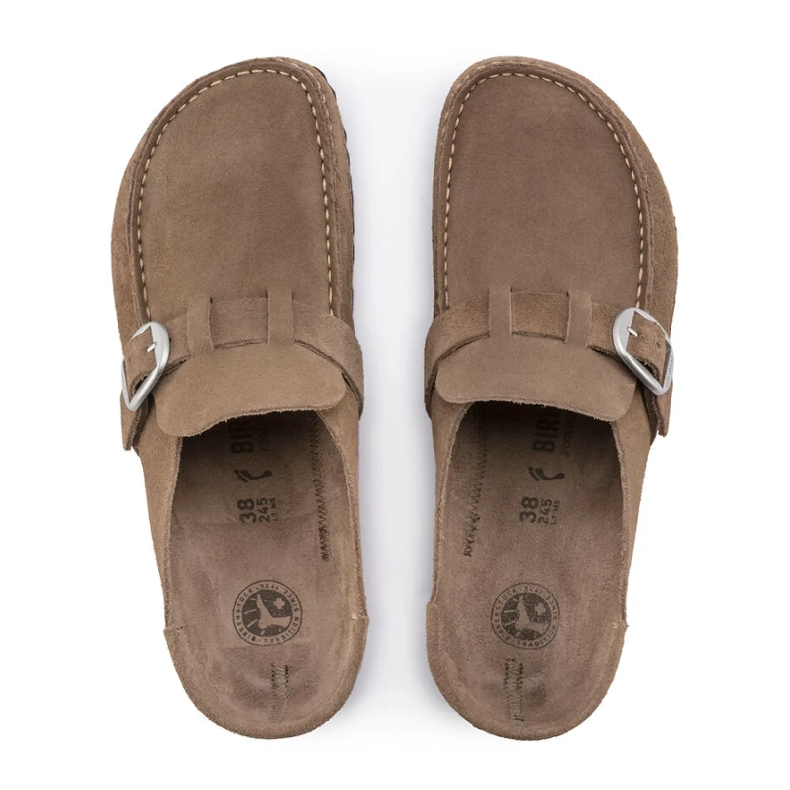 Birkenstock Buckley Clog (Women) - Gray Taupe Suede