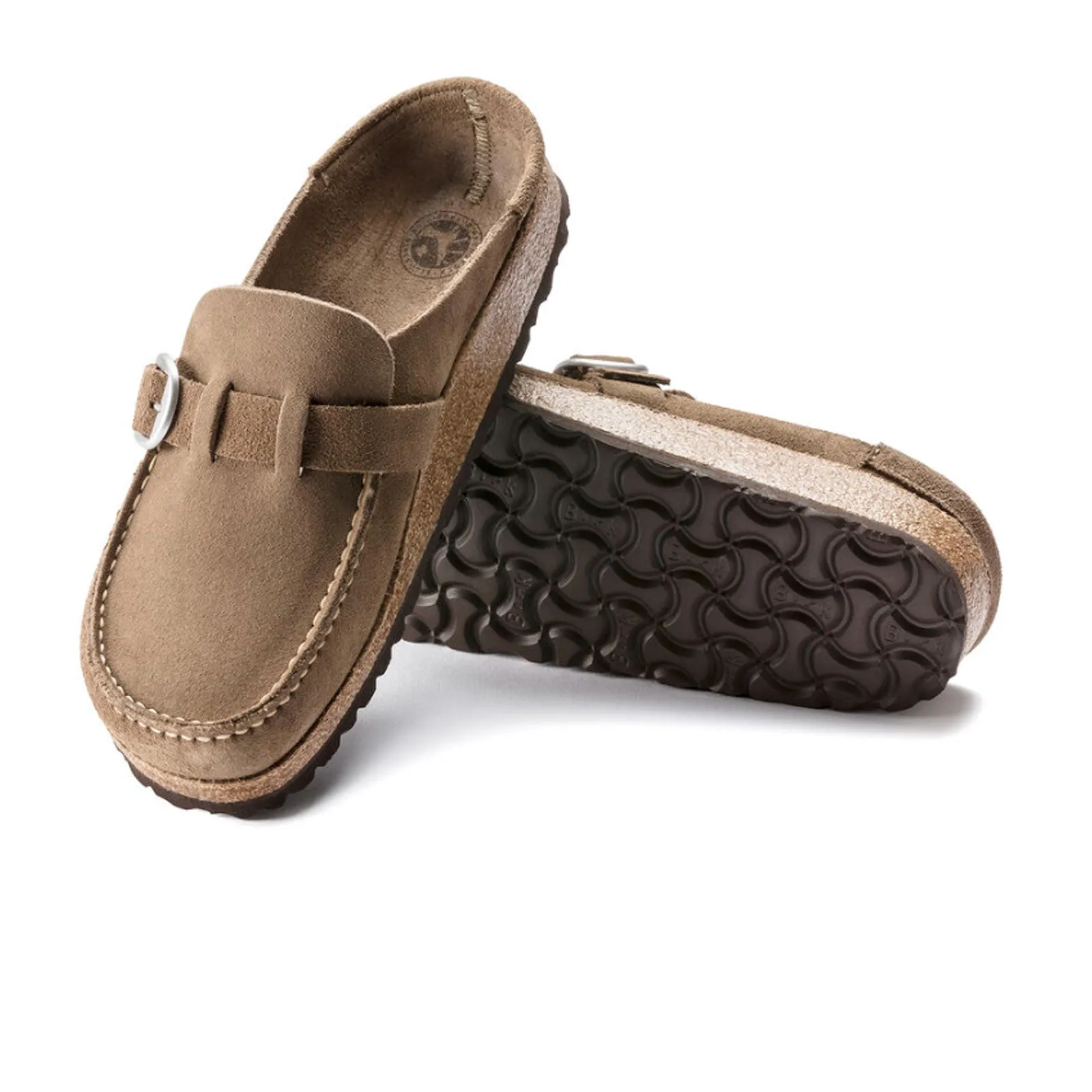 Birkenstock Buckley Clog (Women) - Gray Taupe Suede