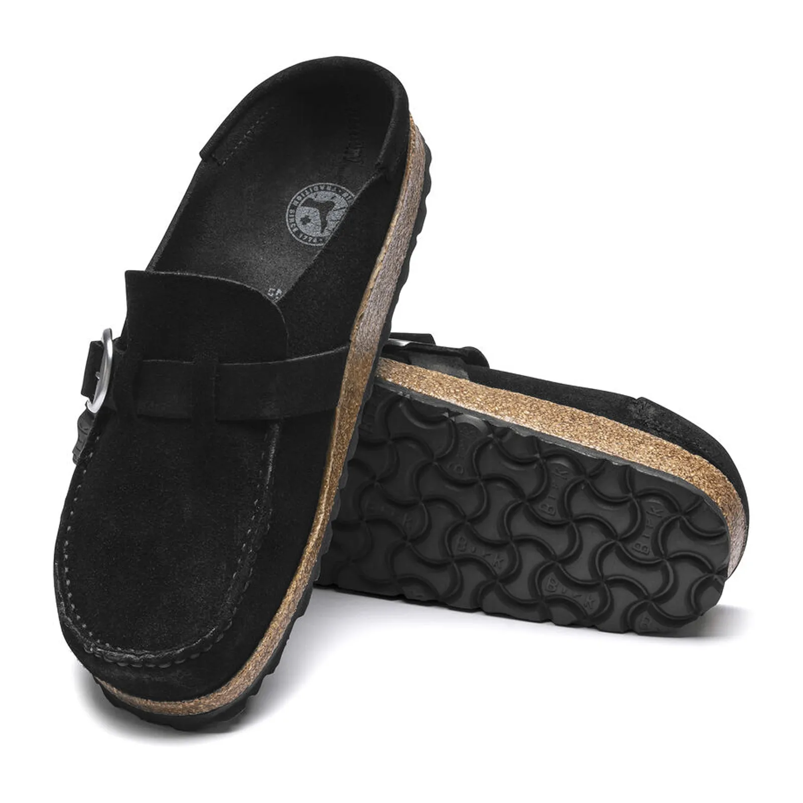 Birkenstock Buckley Narrow Clog (Women) - Black Suede