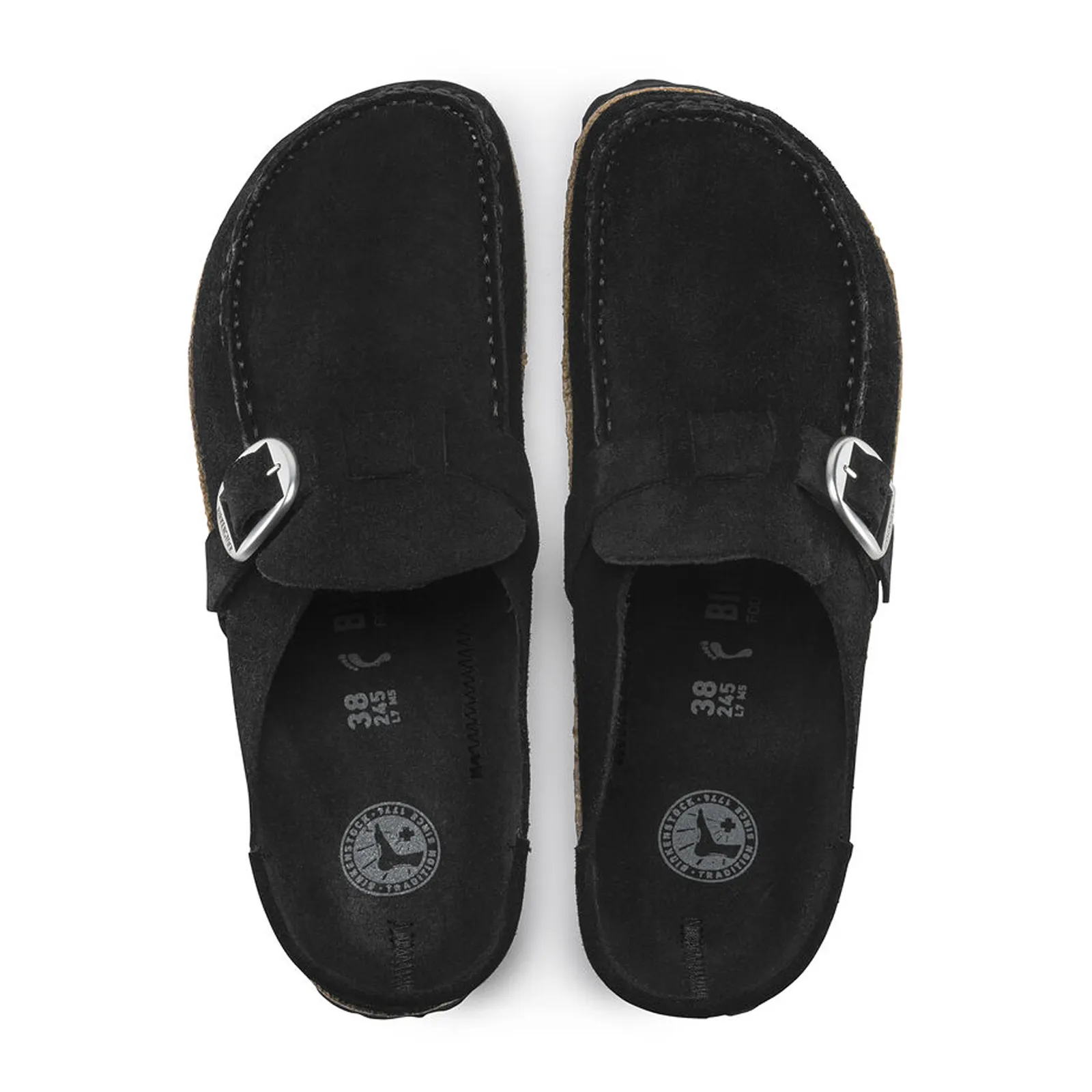 Birkenstock Buckley Narrow Clog (Women) - Black Suede