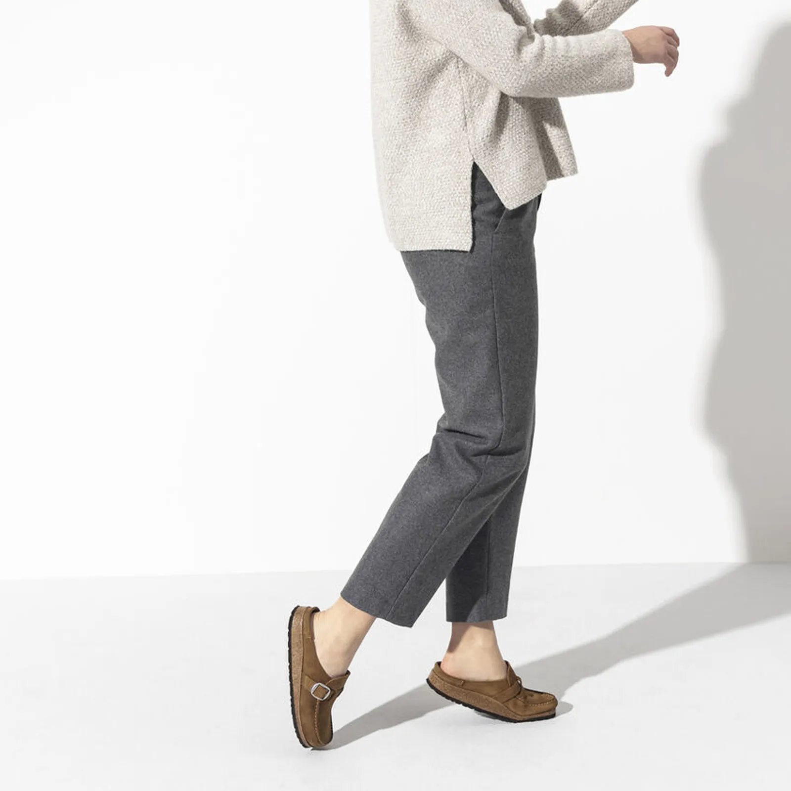Birkenstock Buckley Narrow Clog (Women) - Tea Suede