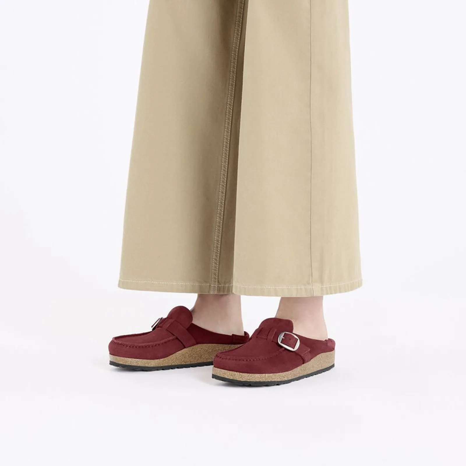 Birkenstock Buckley Narrow Clog (Women) - Zinfandel Suede