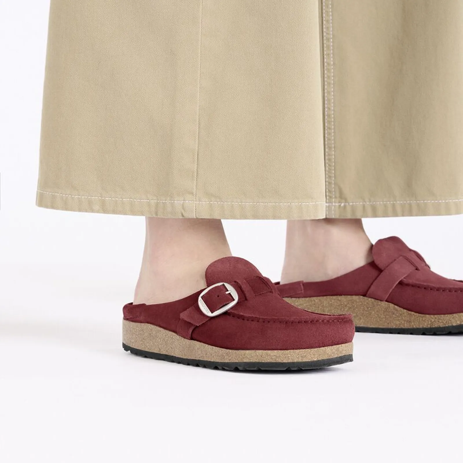 Birkenstock Buckley Narrow Clog (Women) - Zinfandel Suede