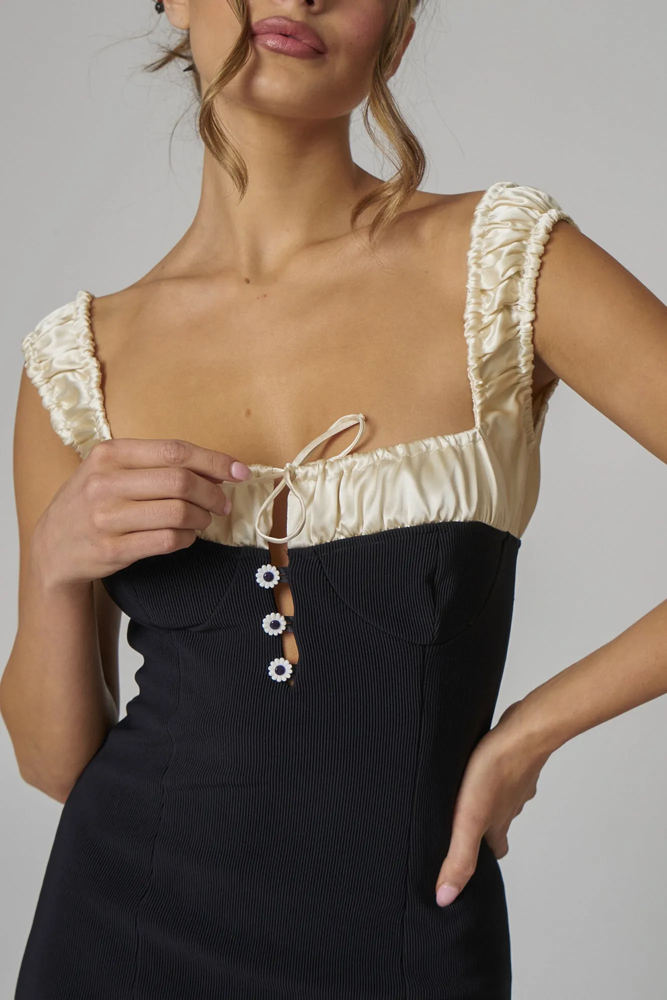 BRIELLE DRESS - NOIR