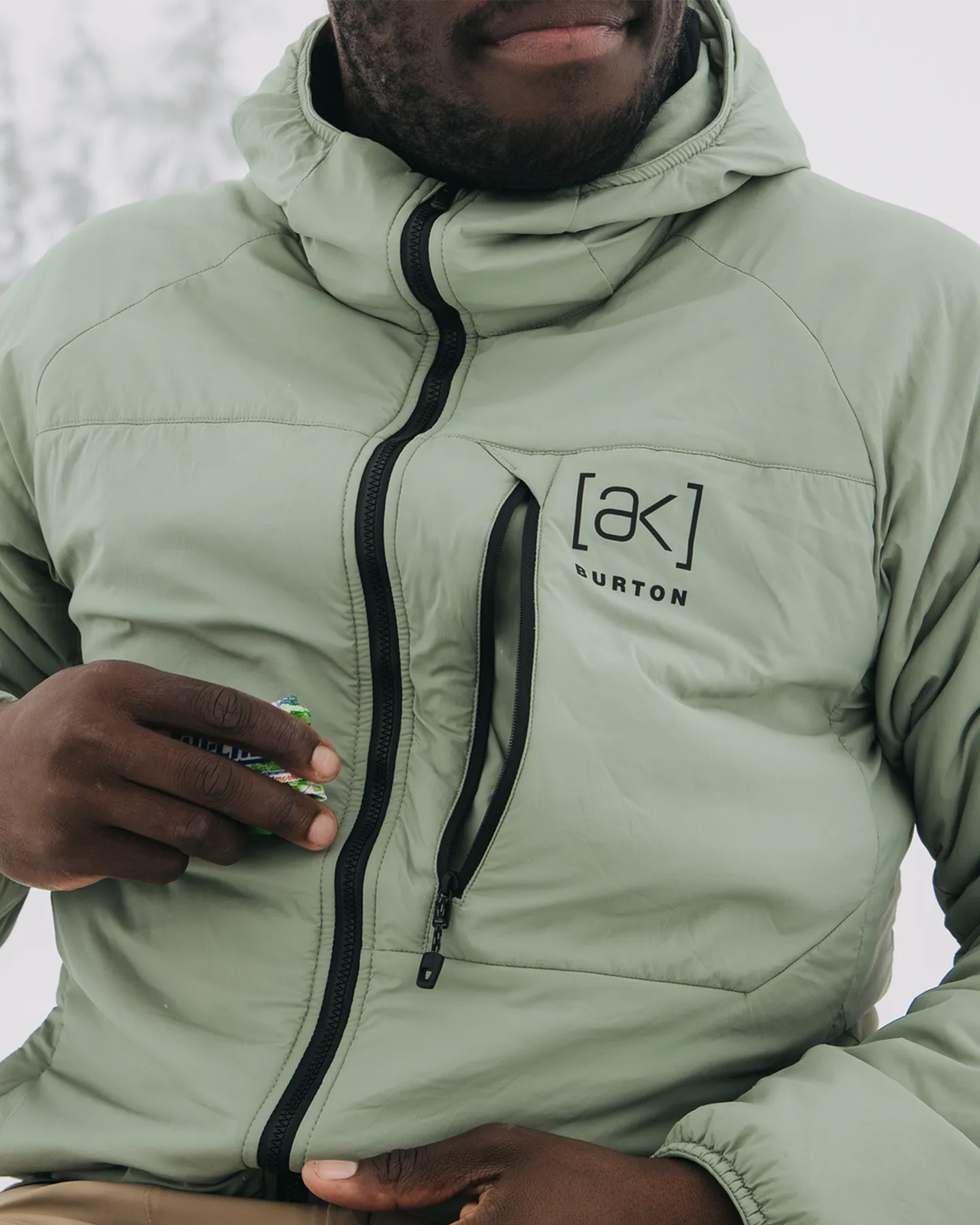 Burton Men's [ak]® Helium Hooded Stretch Insulated Jacket - Hedge Green