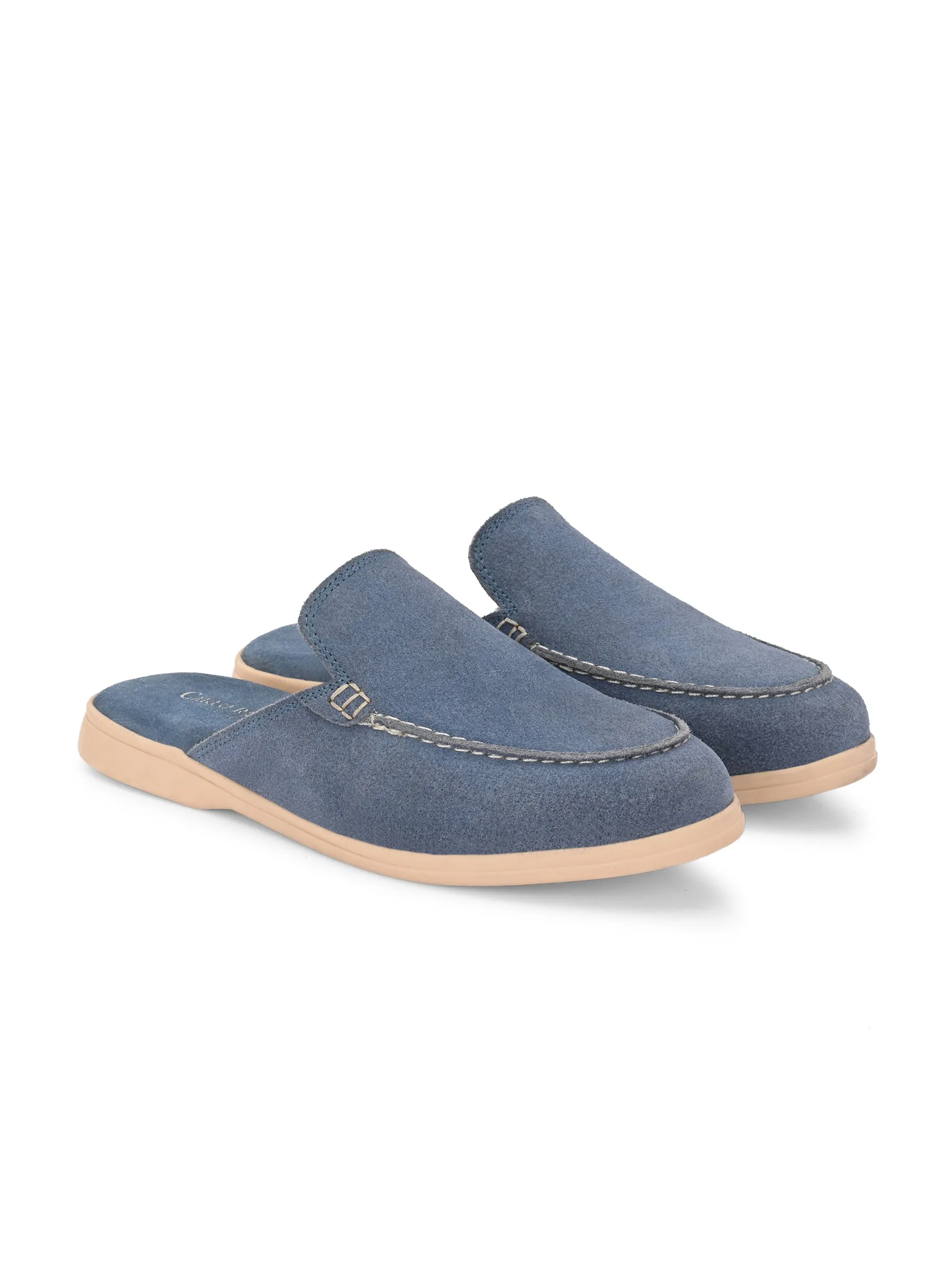 CARLO ROMANO BY WASAN PREMIUM STYLISH SUEDE LEATHER MULES FOR WOMENS