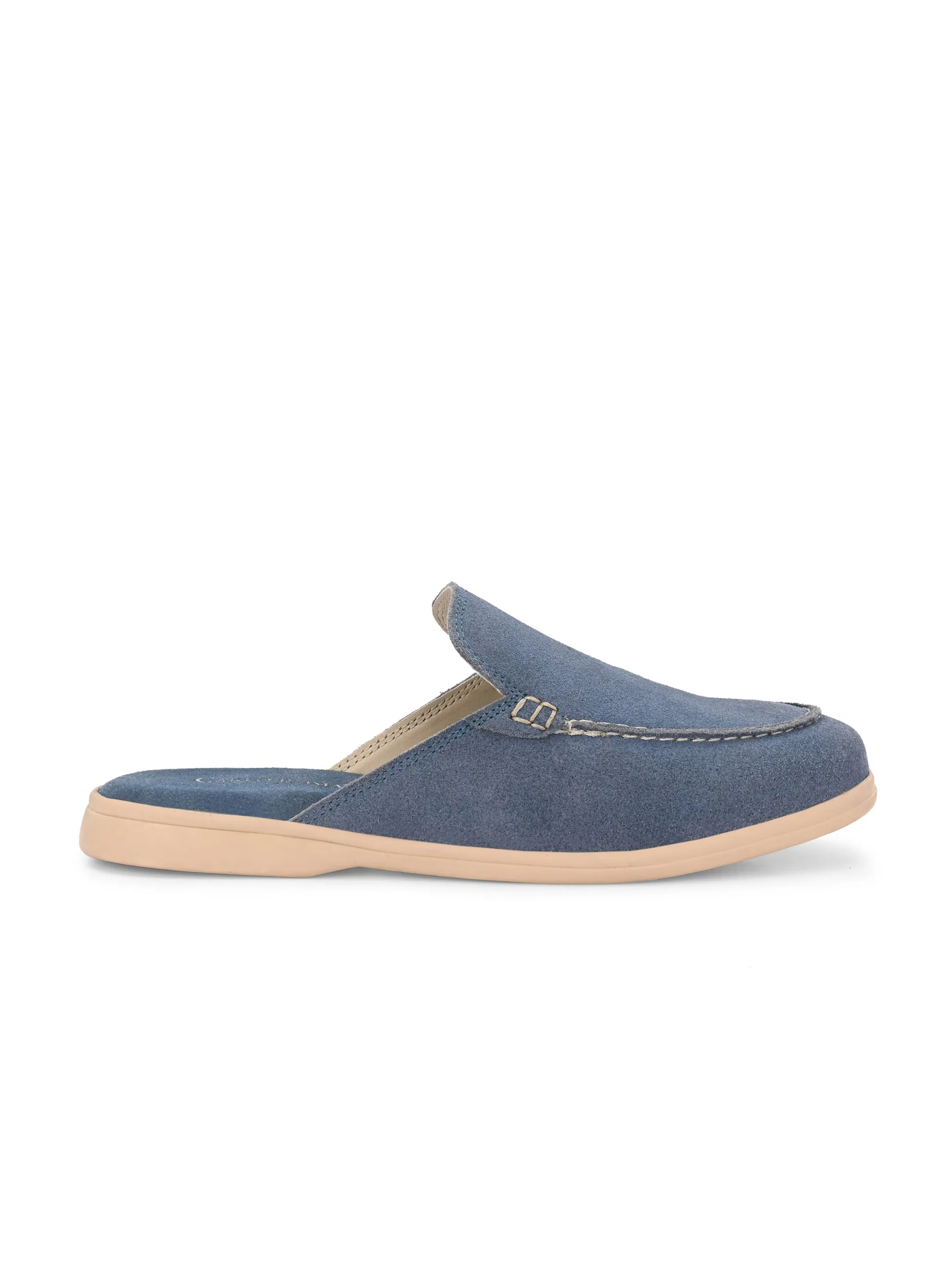 CARLO ROMANO BY WASAN PREMIUM STYLISH SUEDE LEATHER MULES FOR WOMENS