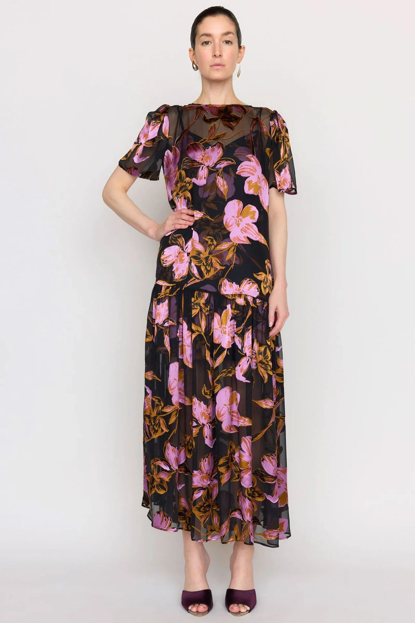 Christy Lynn Adele Dress in Evening Lily