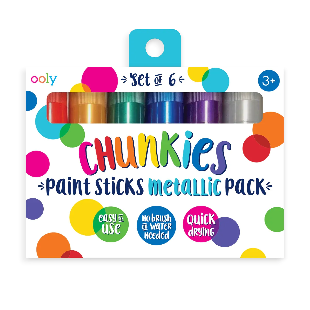 Chunkies Paint Sticks - Metallic - Set of 6