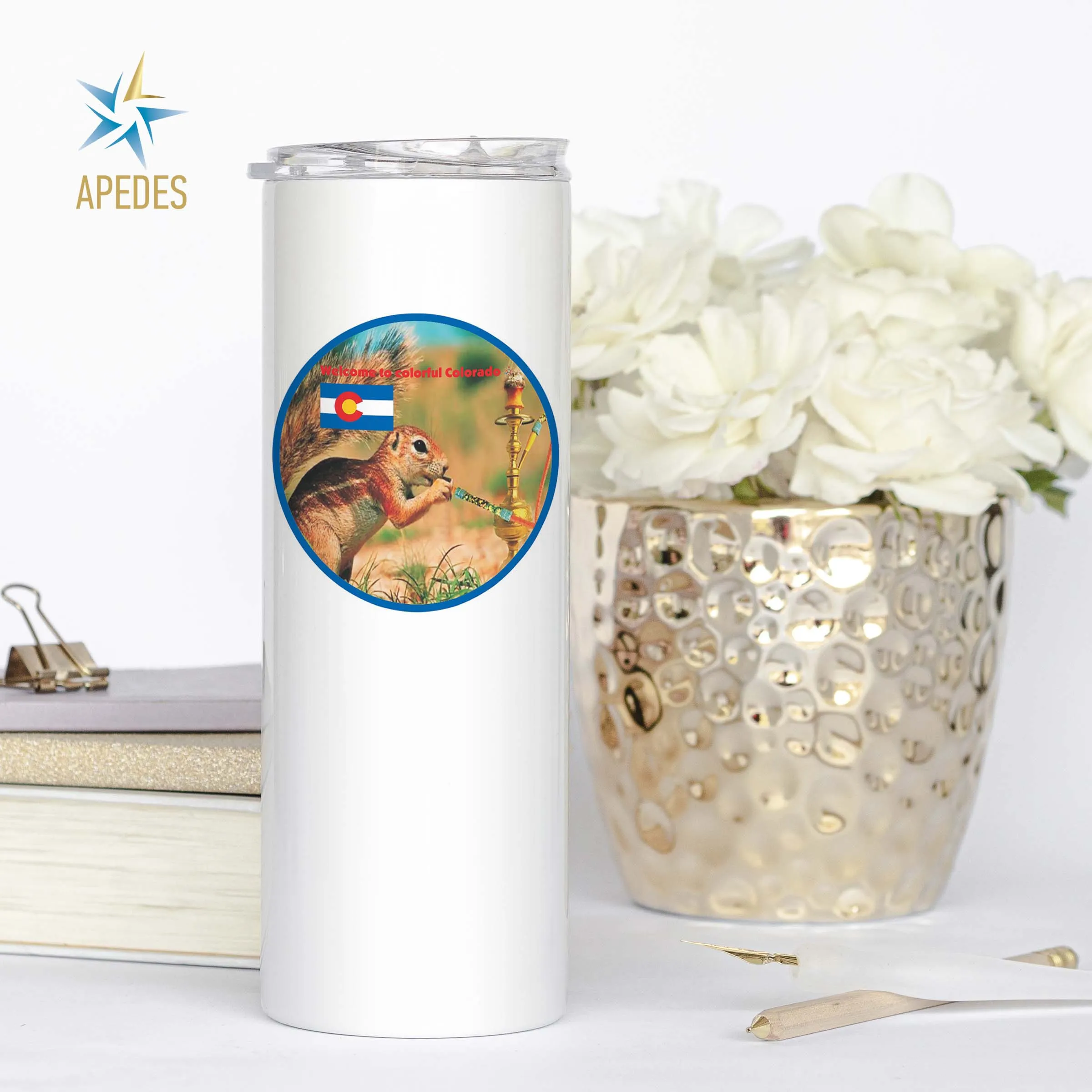 Colorado Resident Stainless Steel Skinny Tumbler 20 OZ