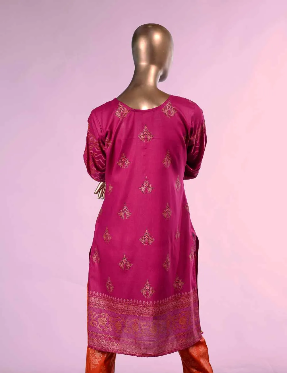 E2-2B - Orchid Bliss  |  Unstitched Printed & Embroidered Cambric Dress