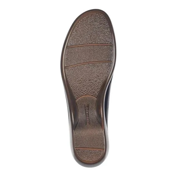 Easy Spirit Women's Dusk Block Heel Slip on Casual Mules Black Size 6 1/2 W
