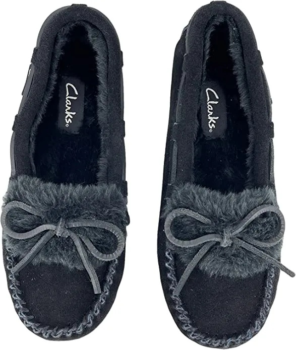 Exclusive access On Slip Outdoor Clarks Squared and Slippers Moc Casual Women's Suede Indoor Hurry, act fast Toe