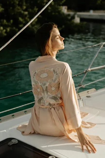Geranio Silk Kimono
