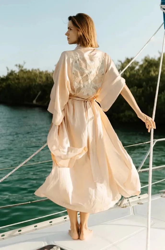 Geranio Silk Kimono