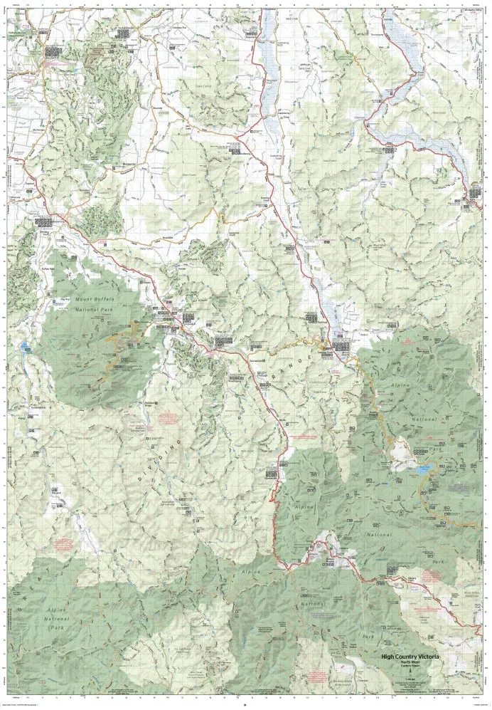 Hema The Victorian High Country - North Western Map