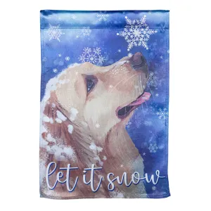 Let it Snow Lustre House Flag,13lu11164