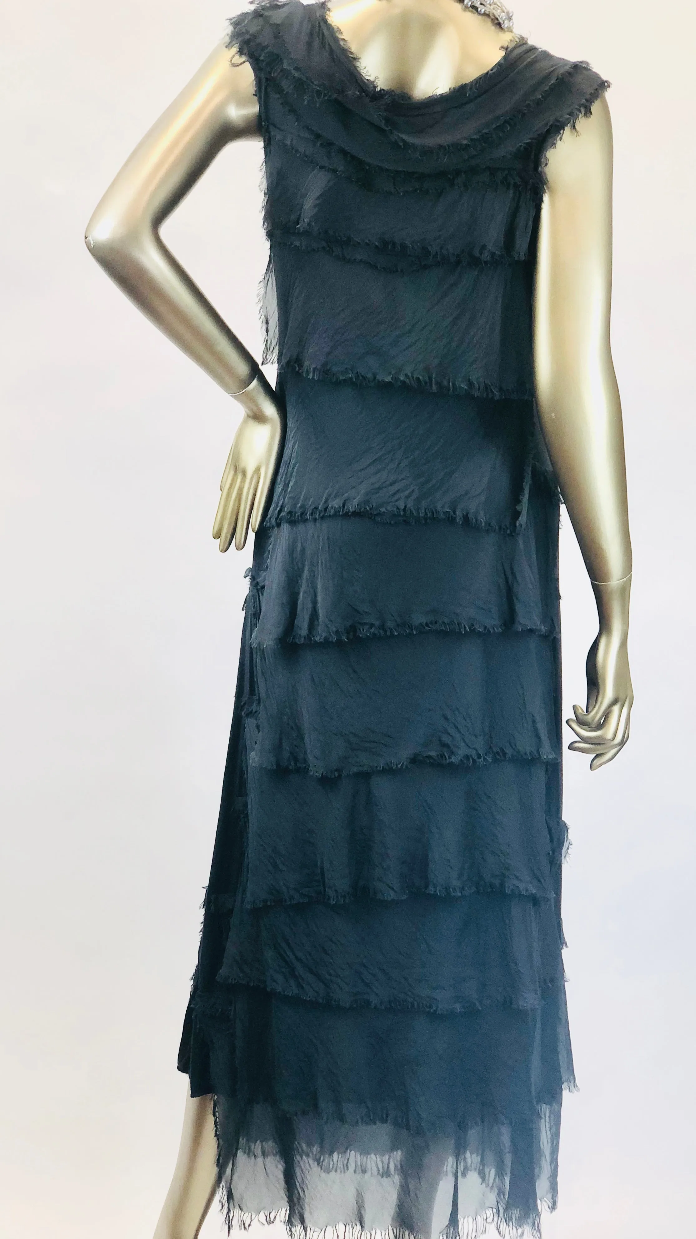 Long Silk Layered Dress (Multiple Colors)