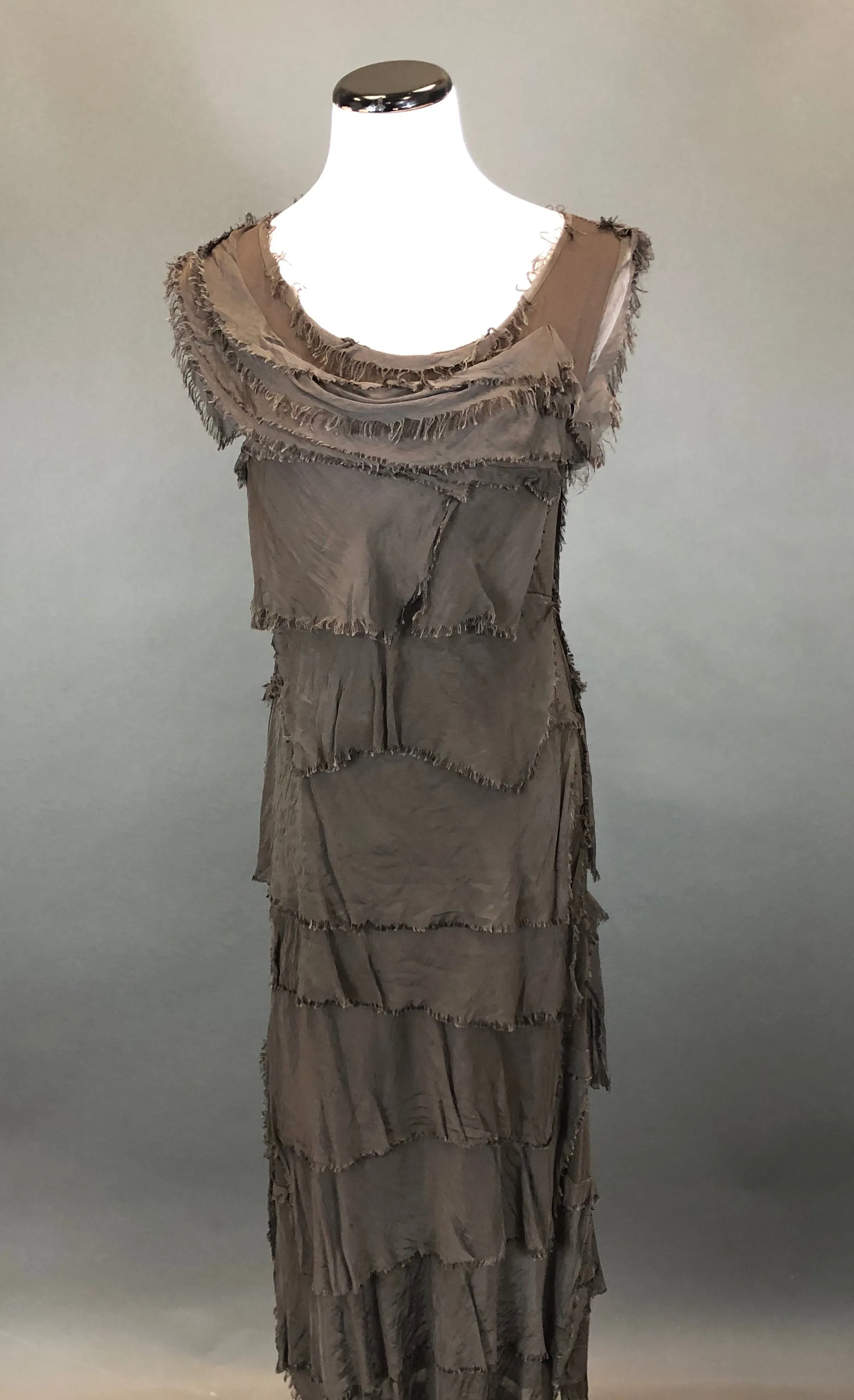 Long Silk Layered Dress (Multiple Colors)