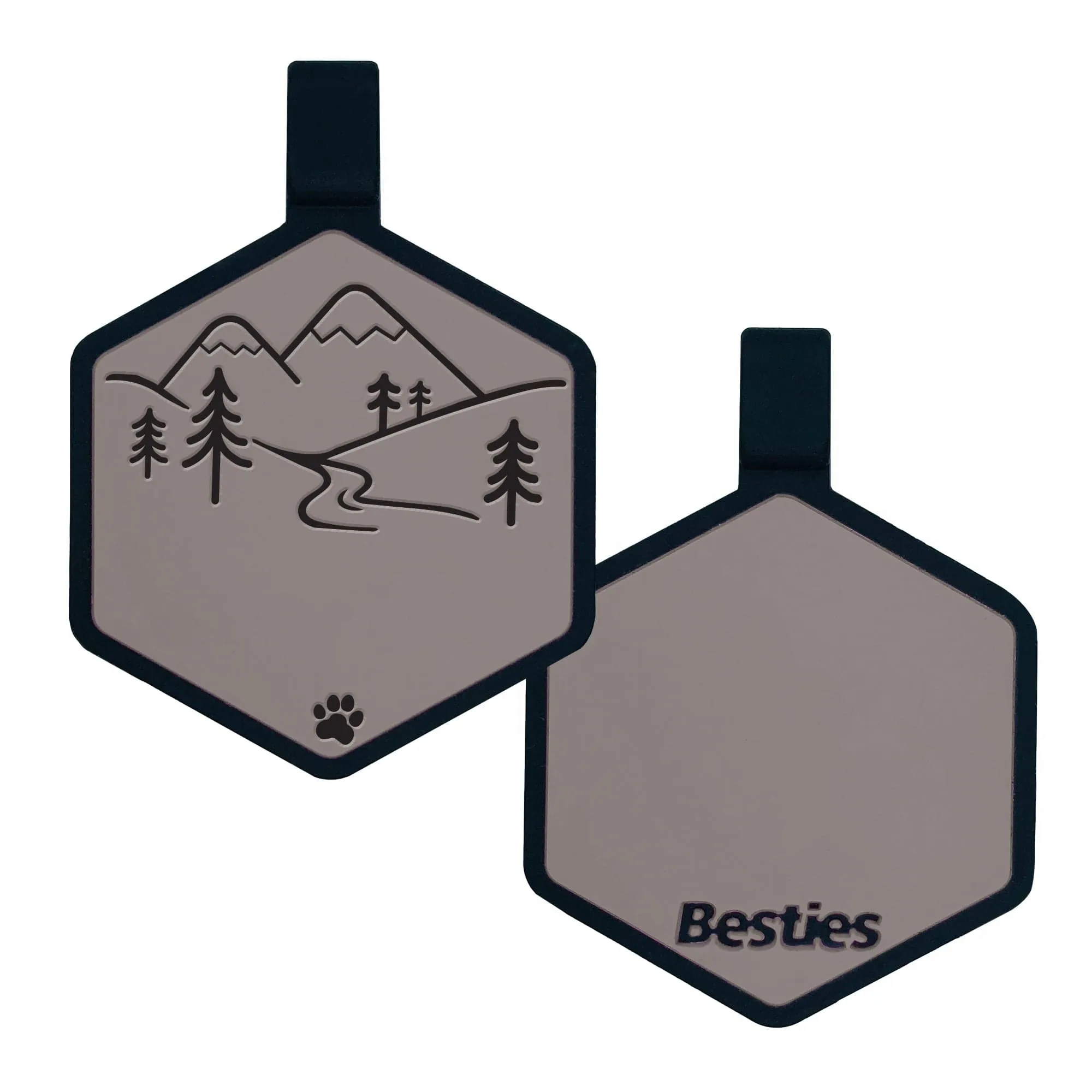 Mountain Adventure Silicone ID Tag