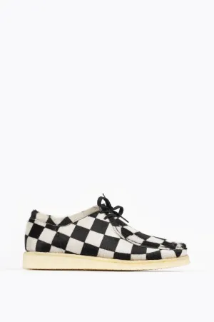 PADMORE & BARNES P204 NAT CREPE BLACK CHECKERBOARD