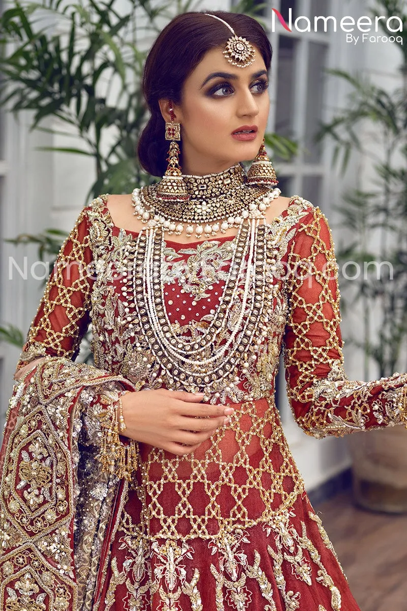 Pakistan Full Embroidered Lehenga for Bridal #BN170