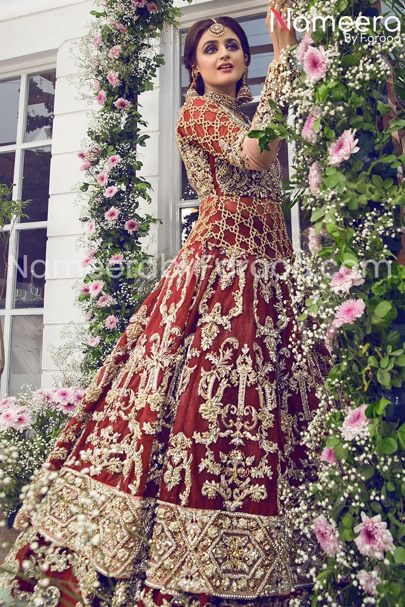 Pakistan Full Embroidered Lehenga for Bridal #BN170