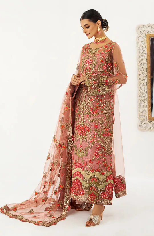Pink Kameez Trouser Dupatta Pakistani Wedding Dress