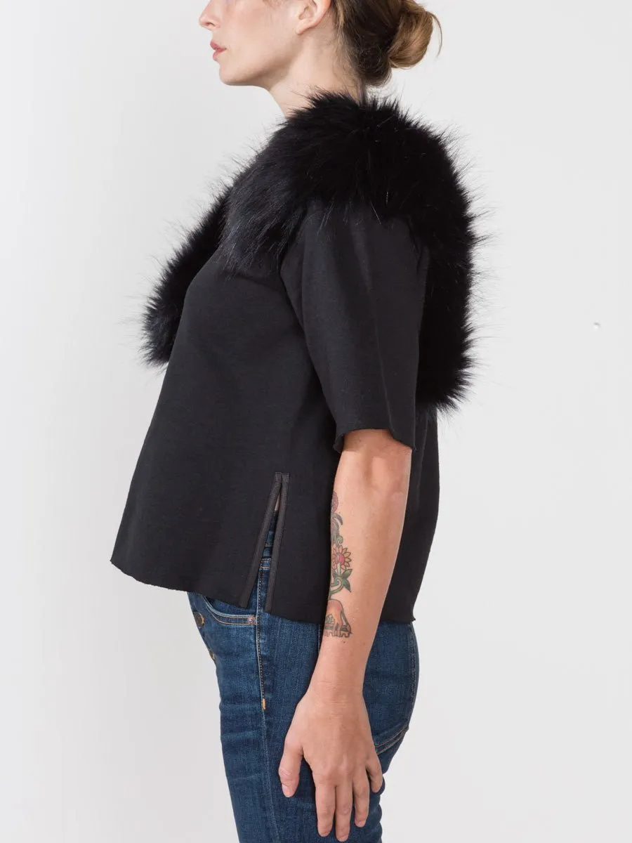 pullover with fur