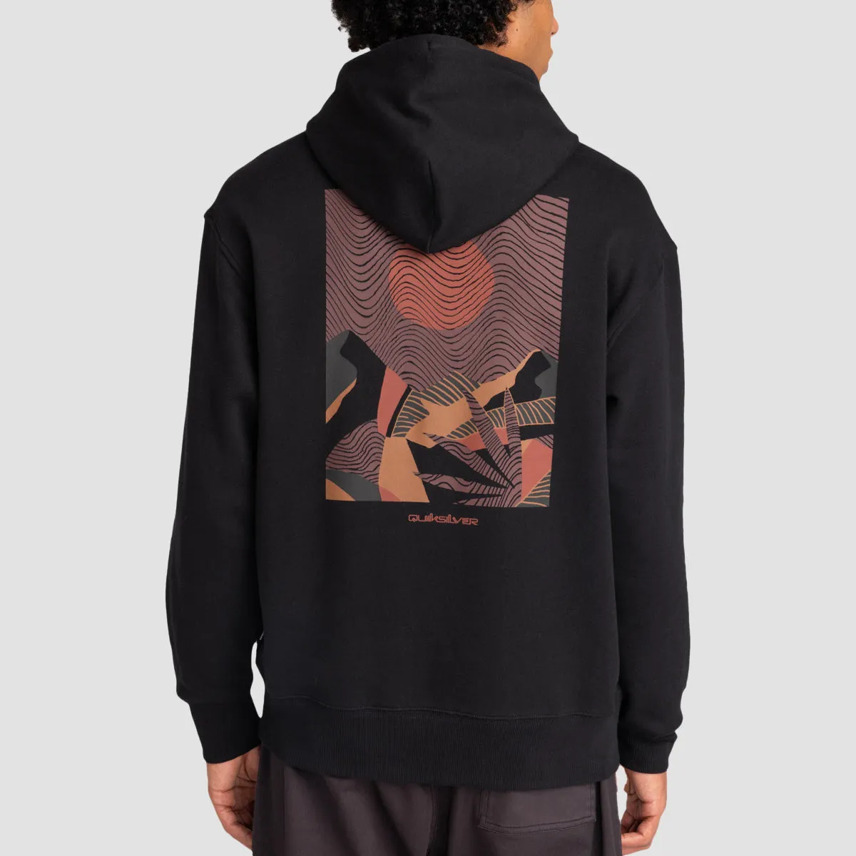 Quiksilver Abstract Nature Pullover Hoodie Black