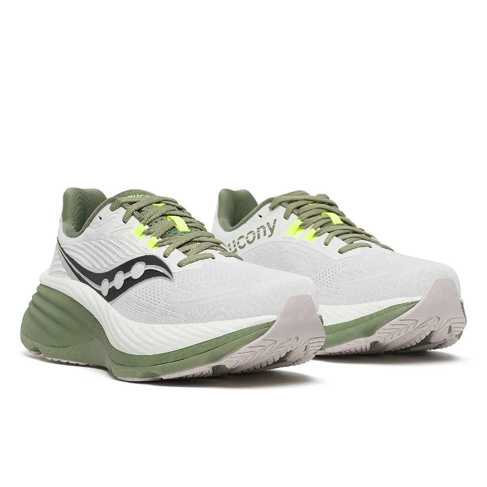 Saucony Hurricane 24 (Mens) - White/Olivine