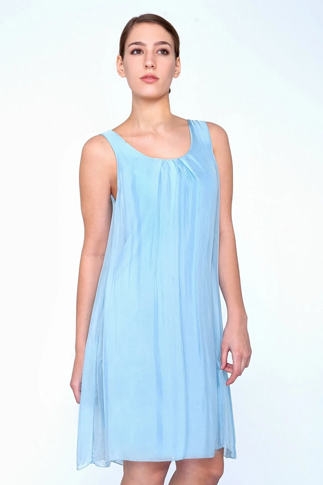 Short Silk Tank Dress