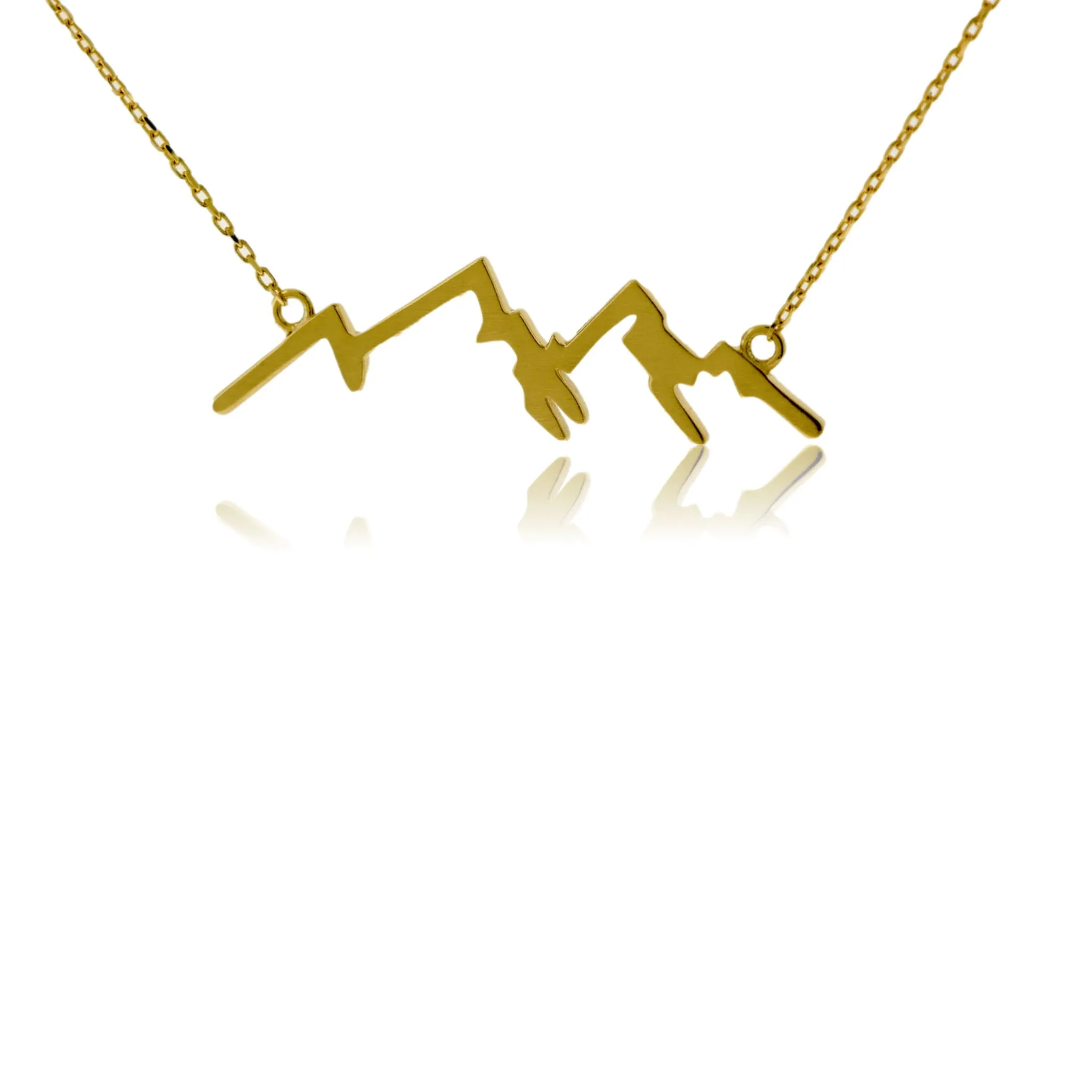 Silhouette Mountain Peak Pendant