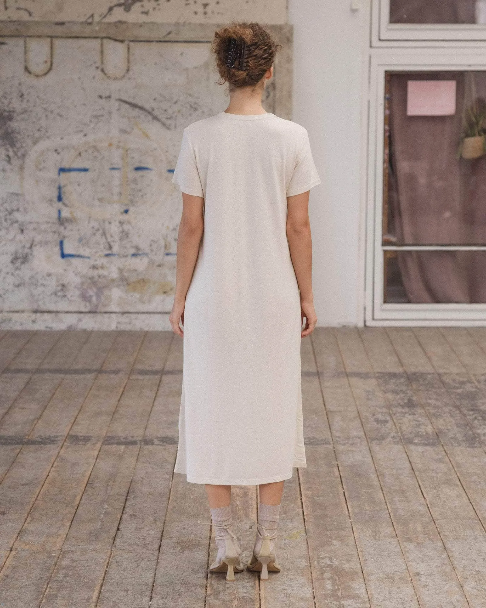 Silk Tee Shirt Dress