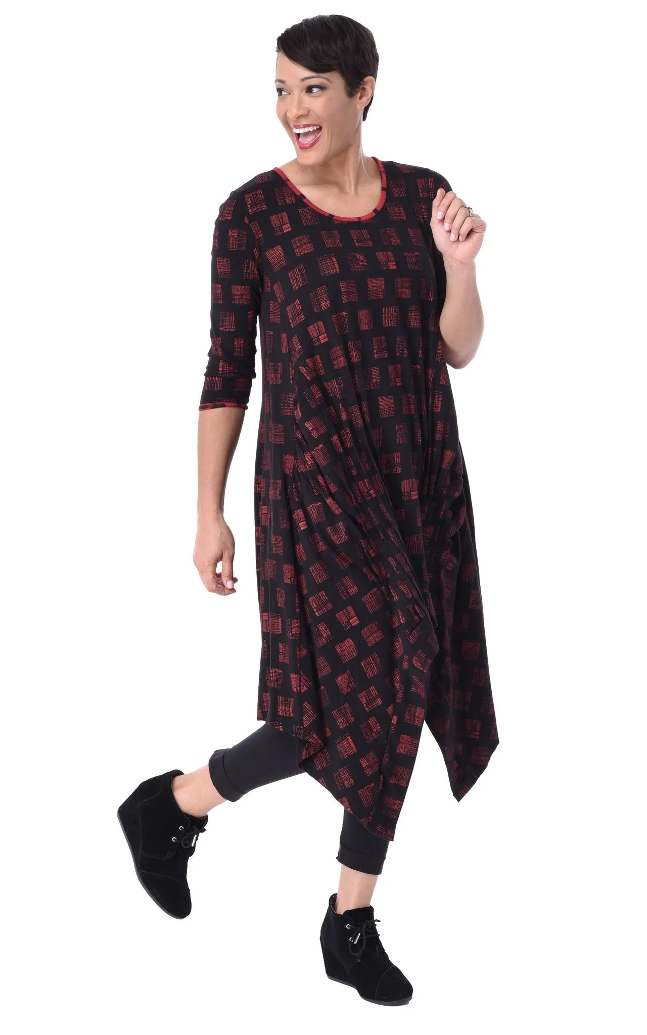 Snapdragon & Twig Black Cherry Lexi Tunic/Dress