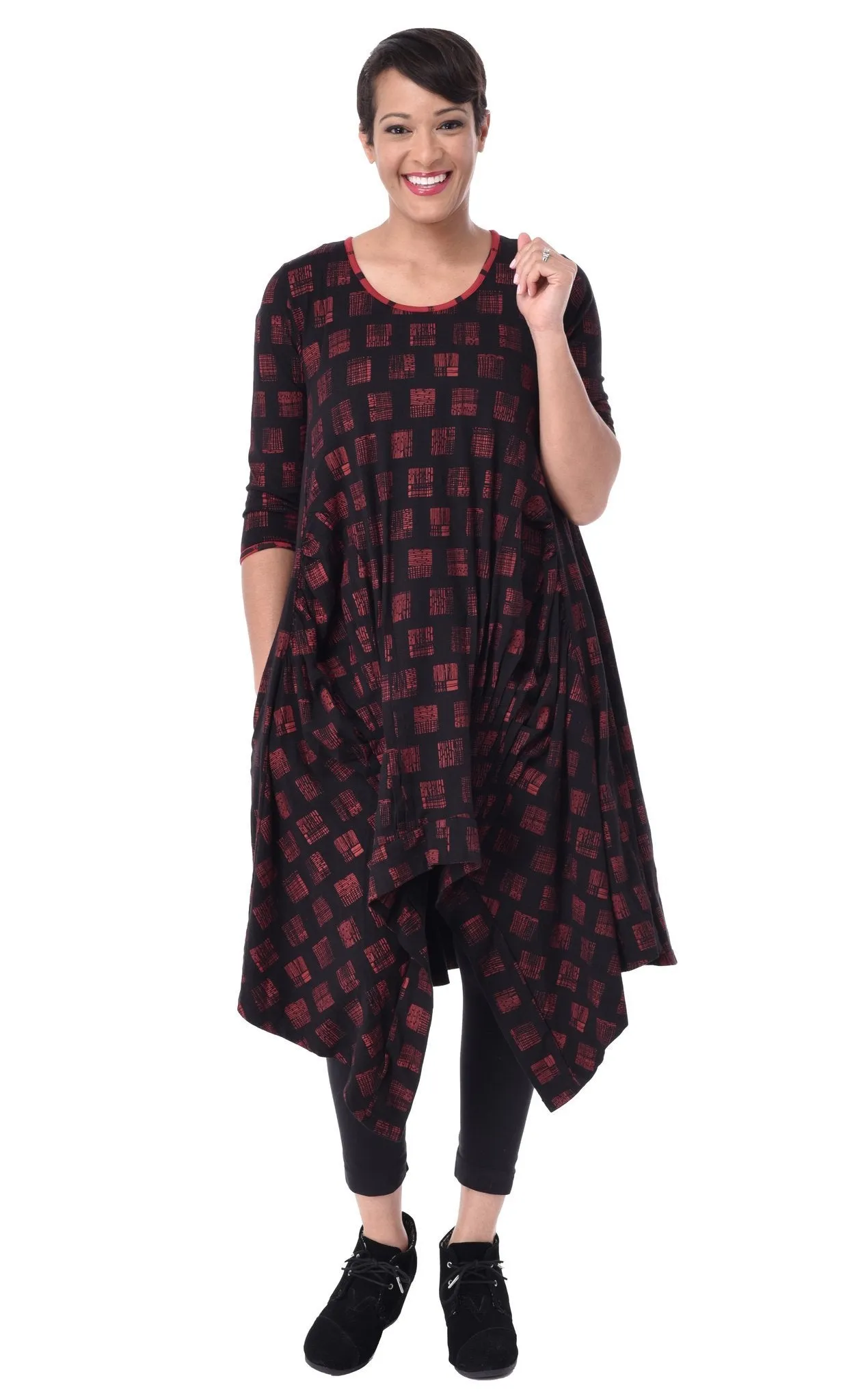 Snapdragon & Twig Black Cherry Lexi Tunic/Dress