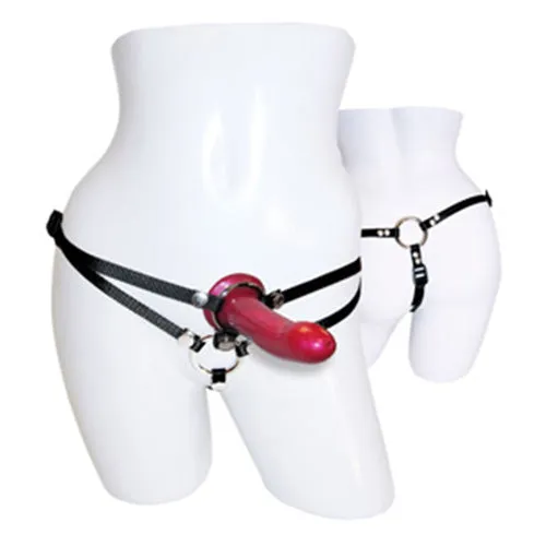 SportSheets Menage A Trois Double Presentation Harness With Dildo 6 Inch