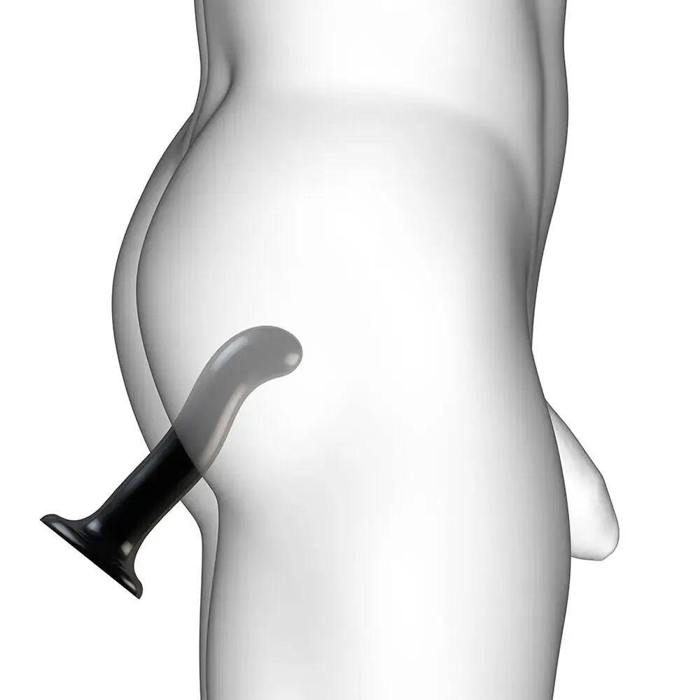 Strap on me Silicone Black Medium Curved Strap-on Dildo