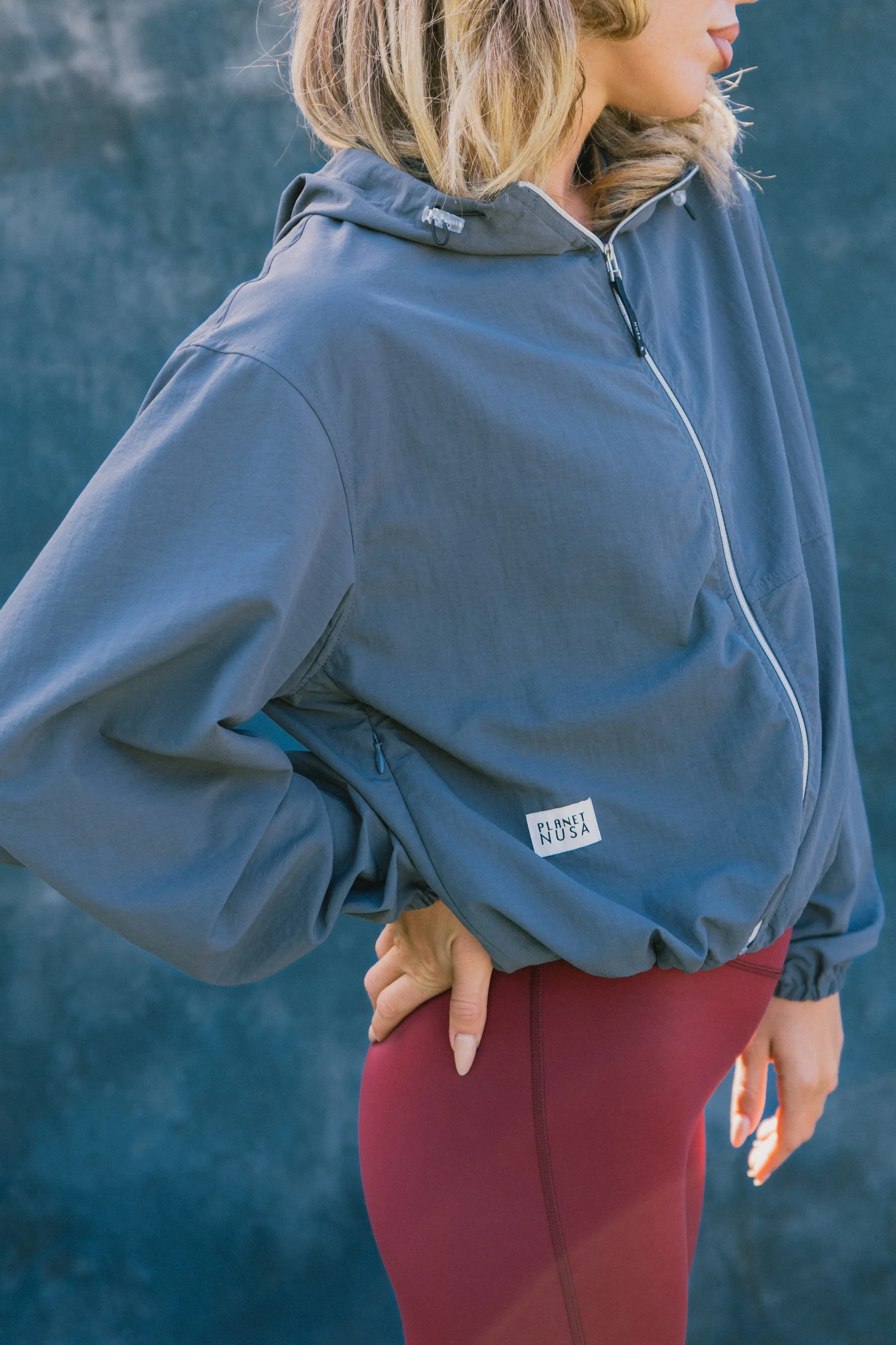 WIND1 CROPPED HOODED JACKET