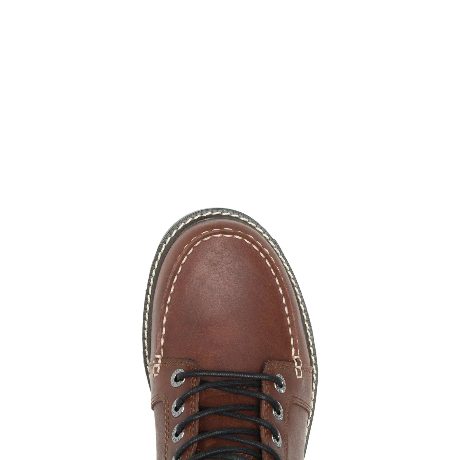 Wolverine Hellcat Wedge Moc-Toe Ultraspring WP 6" Mens Brown Wide Work Boots