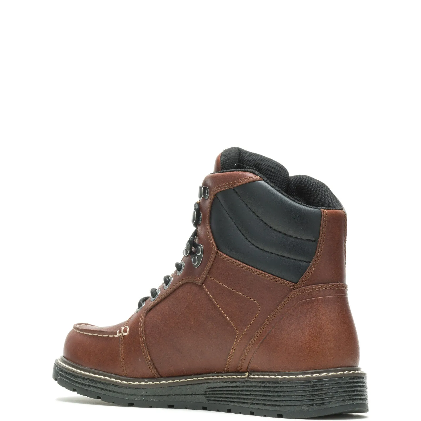 Wolverine Hellcat Wedge Moc-Toe Ultraspring WP 6" Mens Brown Wide Work Boots