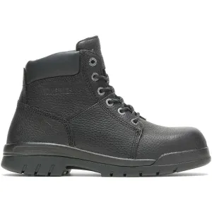 Wolverine Men's Marquette 6" Steel Toe Work Boot - Black - W04714