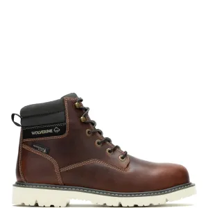 Wolverine Revival Waterproof W240006 Mens Brown Wide Leather Work Boots